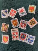 12 timbres France armoiries