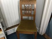 Chaise assise en velours