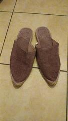 babouches violettes/ chaussons