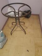 table en fer plateau cassé pour bricoleurs