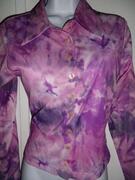 Chemisier mauve et rose Vintage