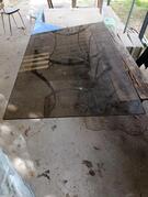 Table en verre
