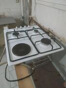 Plaque cuisson gaz / électricité 4 feux