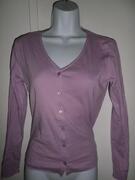 Gilet mauve à boutons