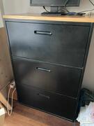 Meuble bureau métal noir