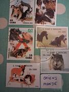 Timbres CHIENS MONDE