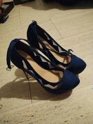 magnifique chaussures bleu à talon