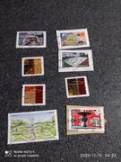 8 timbres oblitéré