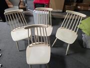 4 CHAISES BOIS