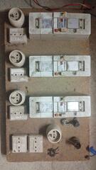 Tableau électrique mobile ancien