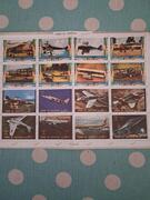 planche timbres AVIONS QIWAIN