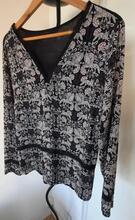 Tunique femme T38 noir et violet /dentelle