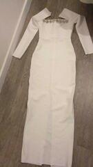 robe fete longue et manche longue taille s