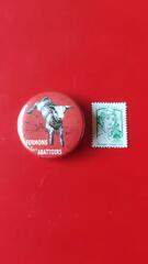 Badge vegan L214 neuf