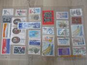 30 timbres oblitérés France 1989-1993