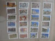 24 timbres oblitérés France - Monumets / églises romanes