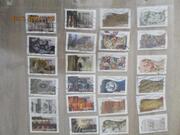 24 timbres oblitérés France