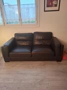 canapé en cuir 2 places