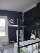 lit mezzanine 2 places métal noir