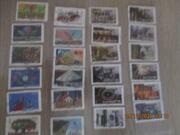 24 timbres (2 séries) de France oblitérés
