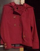 Manteau rouge hiver en polaire