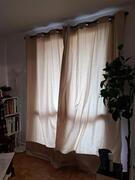 rideaux beige coton