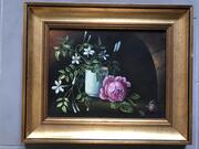 peintures à l'huile sur le thèmes des fleurs (natures mortes)