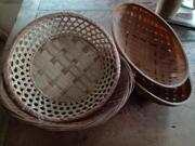 Lot panière osier/bambou