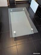 Table basse en verre