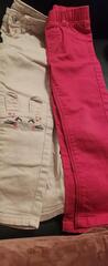 lot 2 jeans rose fille