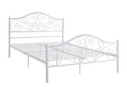 Lit blanc 2 places + matelas