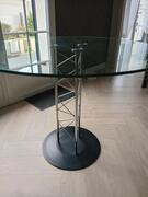 table plateau en verre 1 m de diamètre