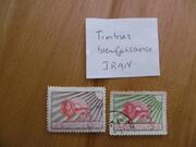 2 timbres BIENFAISANCE, IRAN