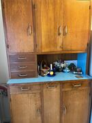 buffet cuisine bois vintage