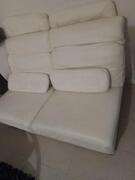 Donne canapé en cuir blanc