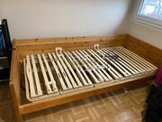 donne lit en bois électrique