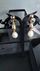 1 paire de boucles d oreilles perles blanches