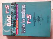 toutes les matières 1ère scientifique