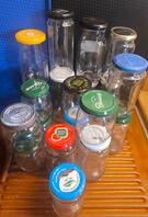 lot de 20 pots bocaux tailles diverses