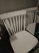 4 chaises en bois blanc