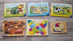 Rejouons - Puzzles 3 et 5 ans complets - Draizienne, brouette, tondeuse enfant