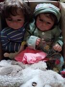 2 poupées style nouveau né