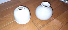 Lot de deux petits vases en porcelaine