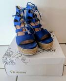 Sandales femme été bleues