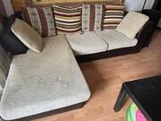 Canapé d'angle avec méridienne reversible