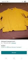 pull jaune