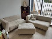 méridienne x2 + pouf