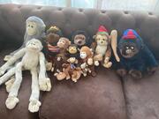 lot peluches singe