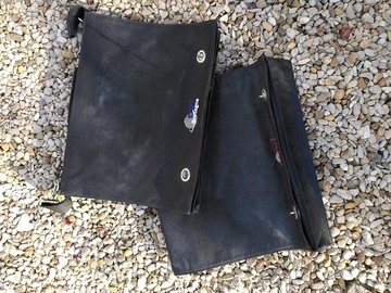2 sacoches - portes documents en tissu noir