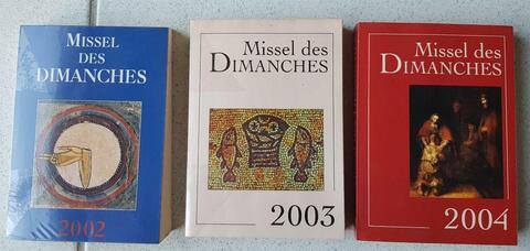 Lot 3 anciens MISSELS DES DIMANCHES